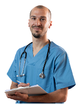 nurse doctor helping patient medium shot