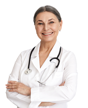 expressive senior woman posing